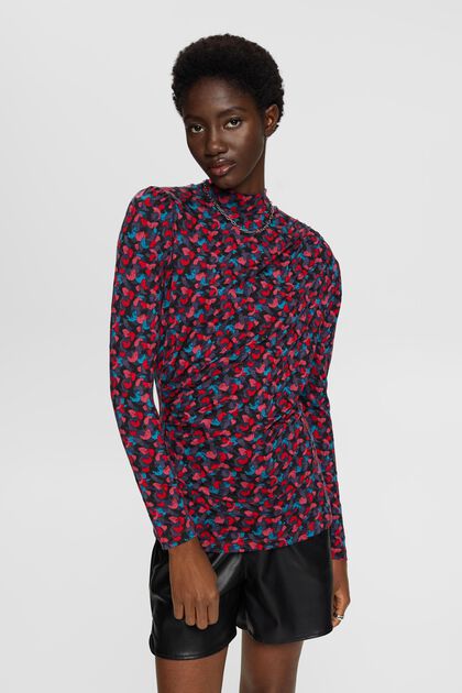 Blouse with all-over print