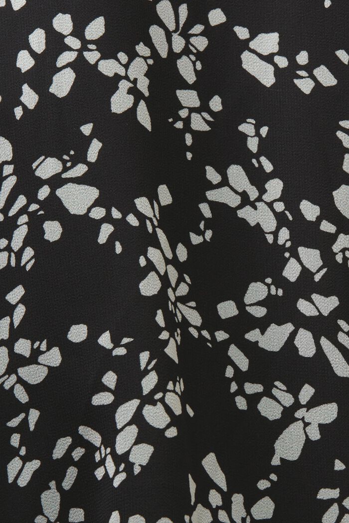 Printed Chiffon Dress, BLACK, detail image number 5