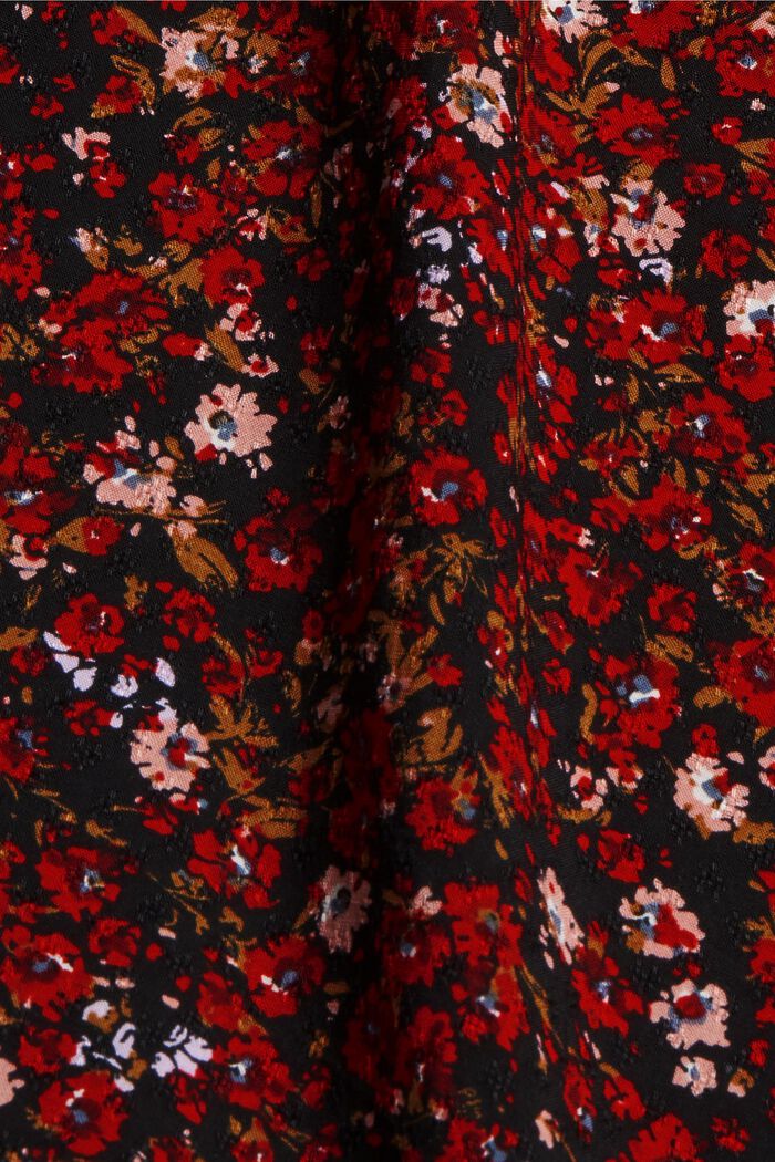 Mille-fleurs dress made of LENZING™ ECOVERO™, BLACK, detail image number 4