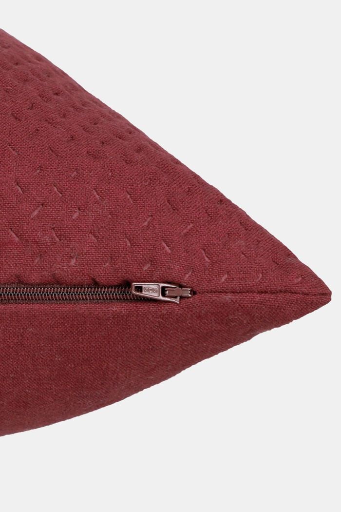Large, woven lounge cushion cover, DARK RED, detail image number 2