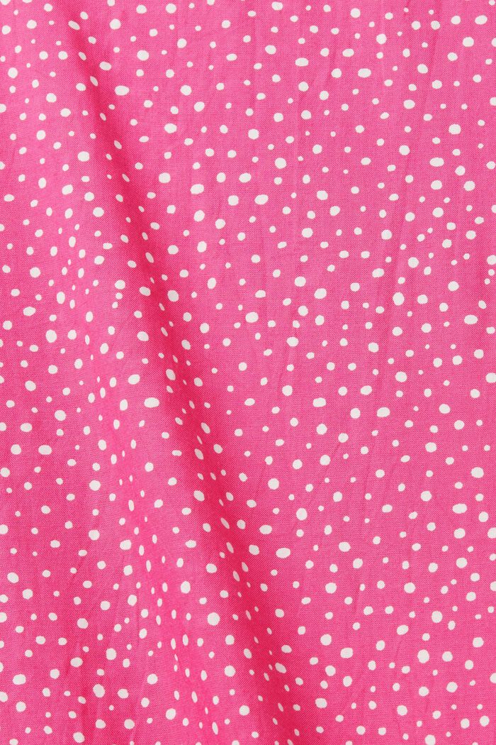 Patterned blouse, LENZING™ ECOVERO™, PINK FUCHSIA, detail image number 5