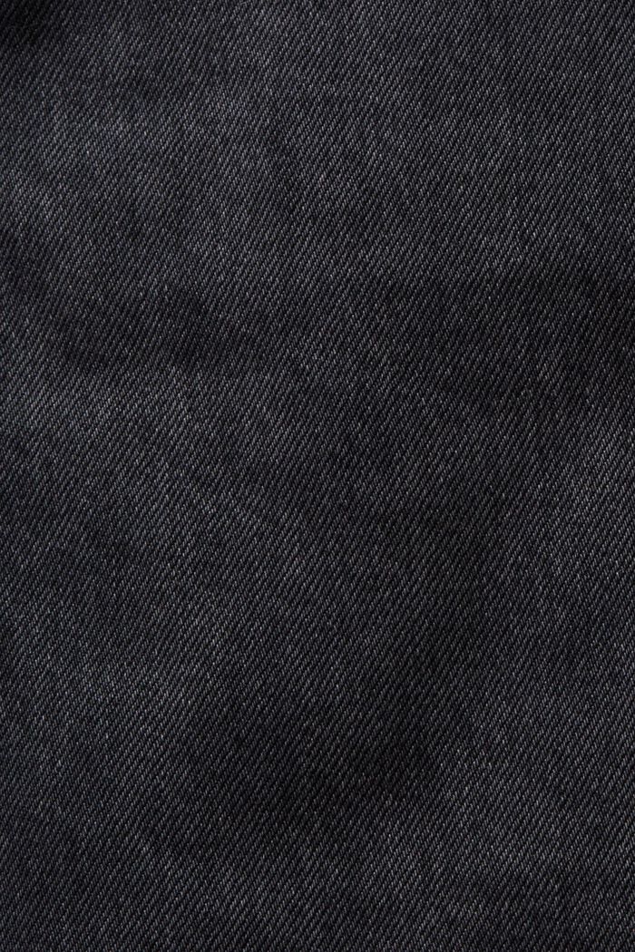 Mid-Rise Straight Jeans, GREY DARK WASHED, detail image number 6