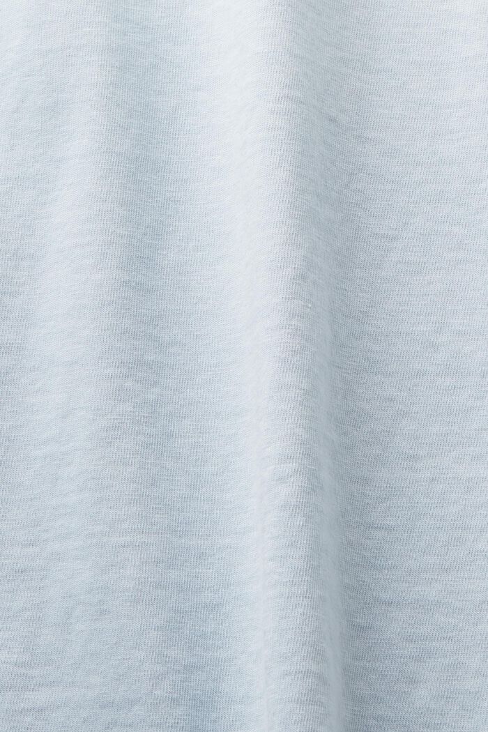 Logo Cotton Jersey T-Shirt, LIGHT BLUE, detail image number 4
