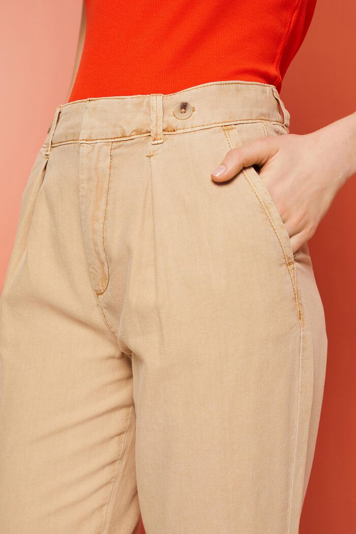 Chino trousers, linen blend, SAND, detail image number 2
