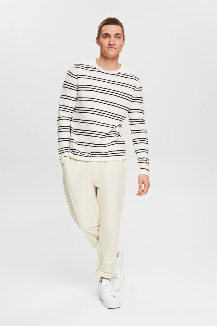 Striped jumper, OFF WHITE, detail image number 7