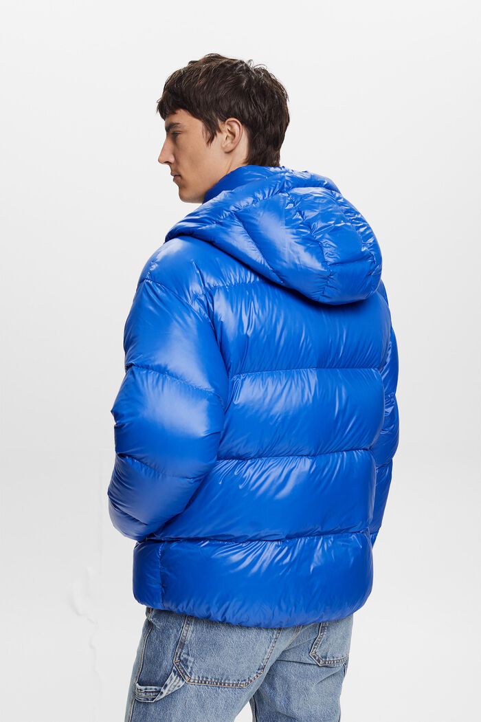 Down Glossy Puffer Jacket, BRIGHT BLUE, detail image number 2