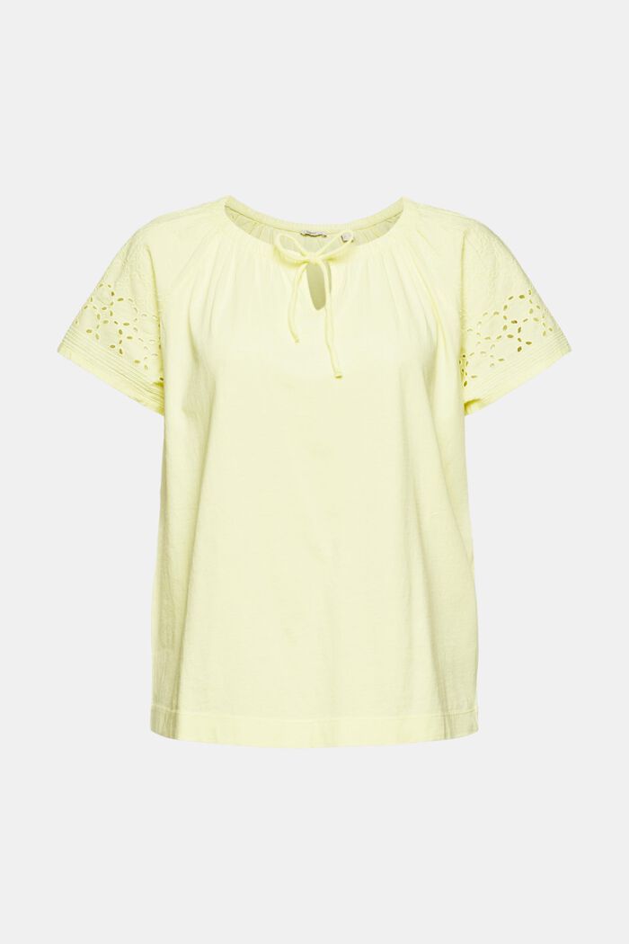 Embroidered T-shirt, CITRUS GREEN, overview