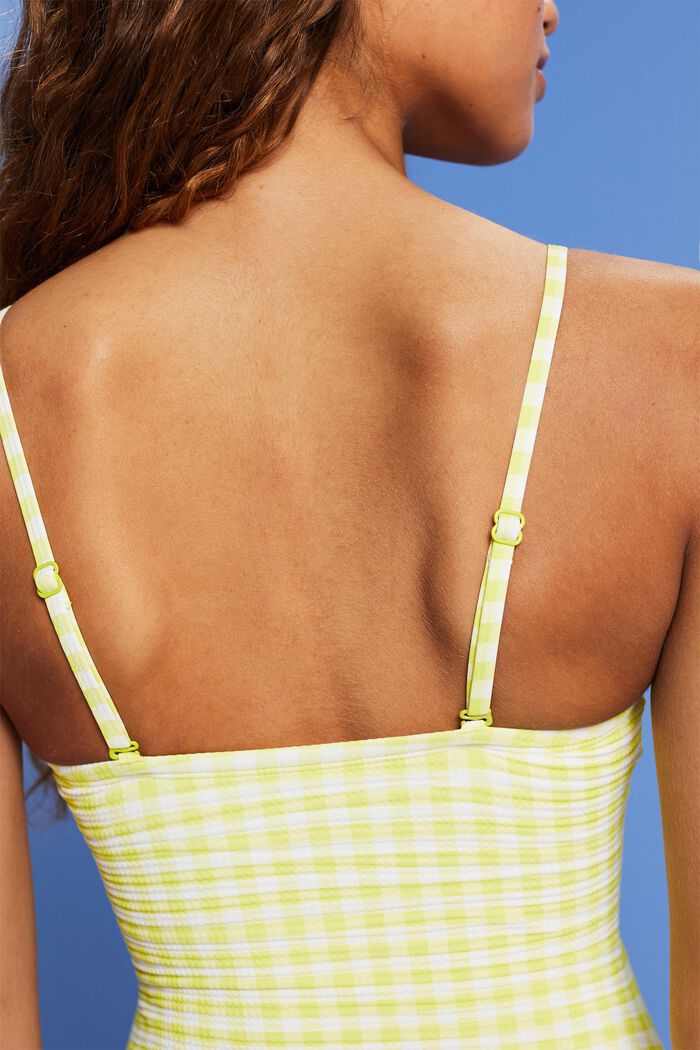 Open-Front Swimsuit, LIME YELLOW, detail image number 3