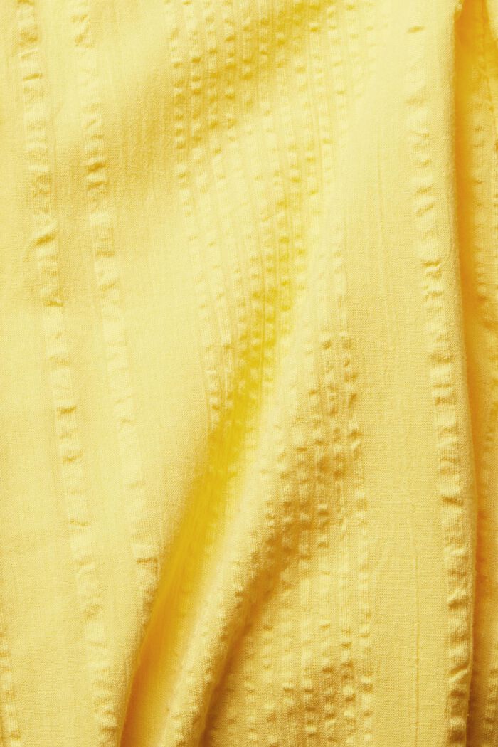 Textured cotton dress, YELLOW, detail image number 1