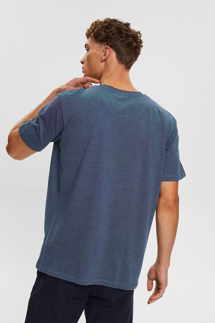 Cotton piqué T-shirt, BLUE, detail image number 3