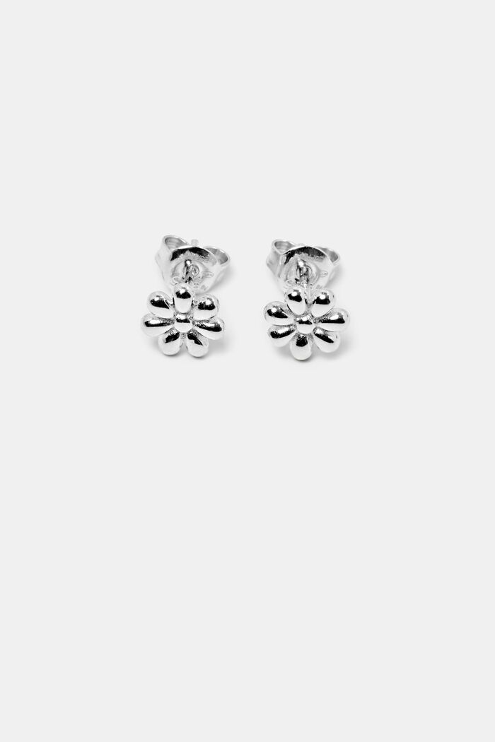 Daisy Stud Earrings, SILVER, detail image number 0