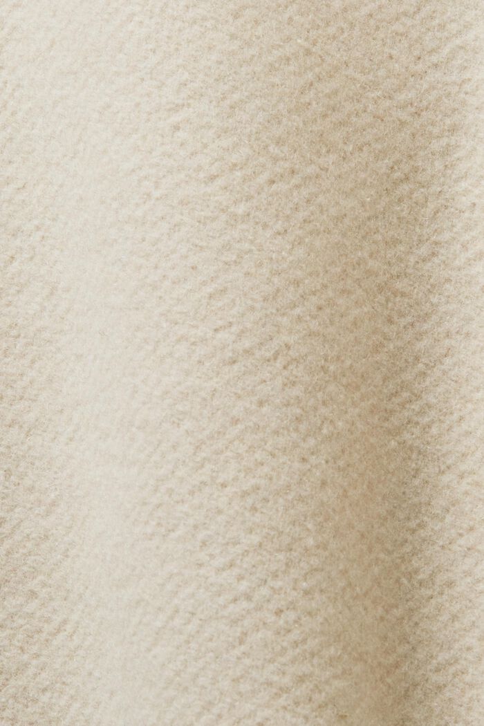 Brushed Wool-Blend Shirt, OFF WHITE, detail image number 5