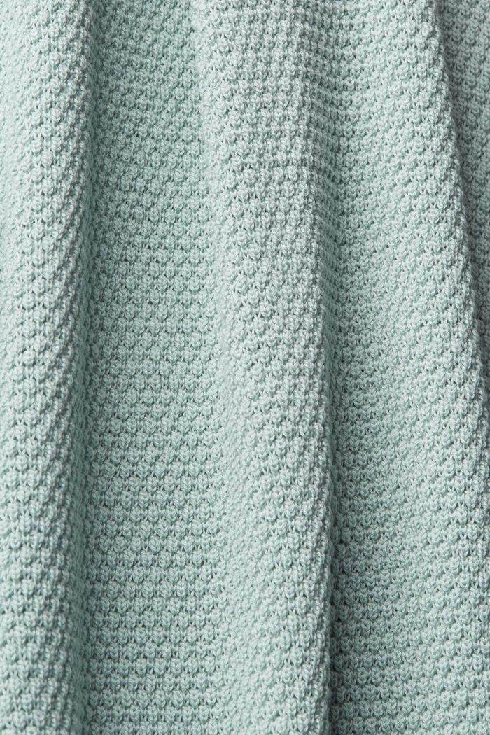 Sleeveless jumper, cotton blend, LIGHT AQUA GREEN, detail image number 5
