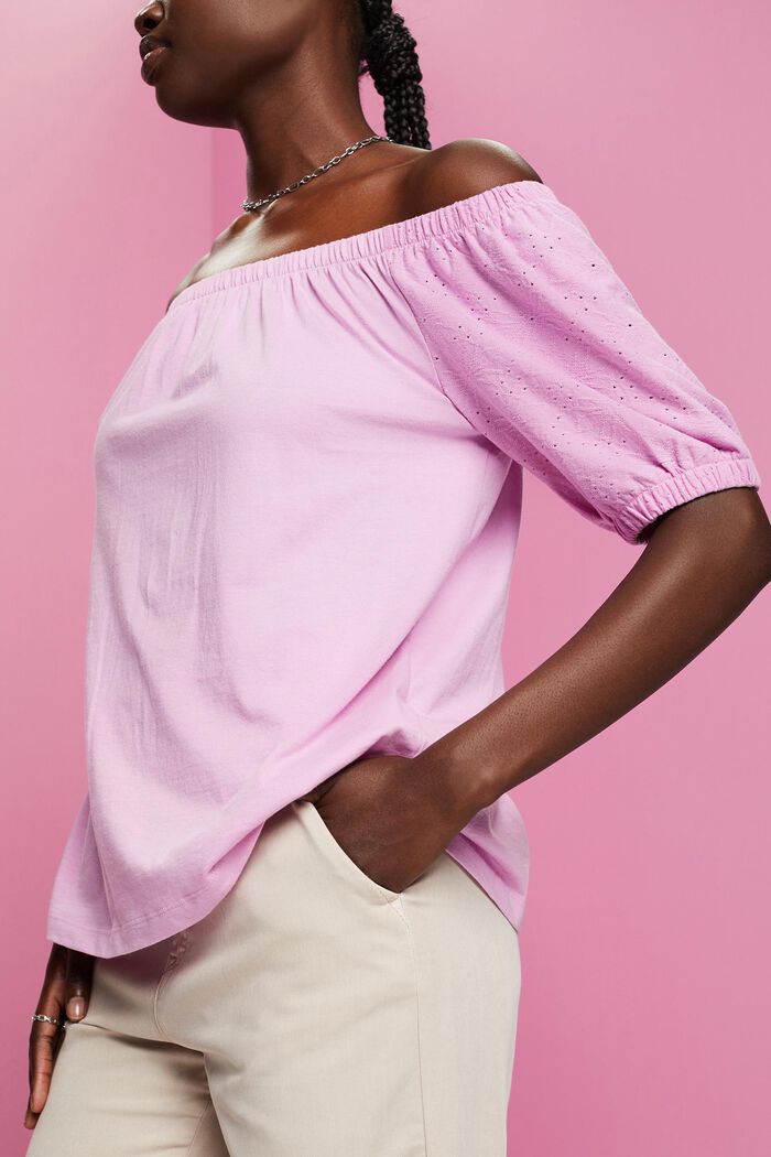 Off-the-shoulders top, LILAC, detail image number 2