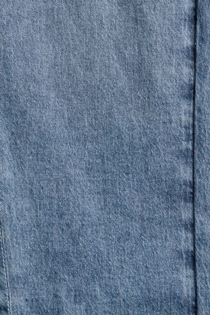 Blended organic cotton jeans with an elasticated waistband, BLUE MEDIUM WASHED, detail image number 4