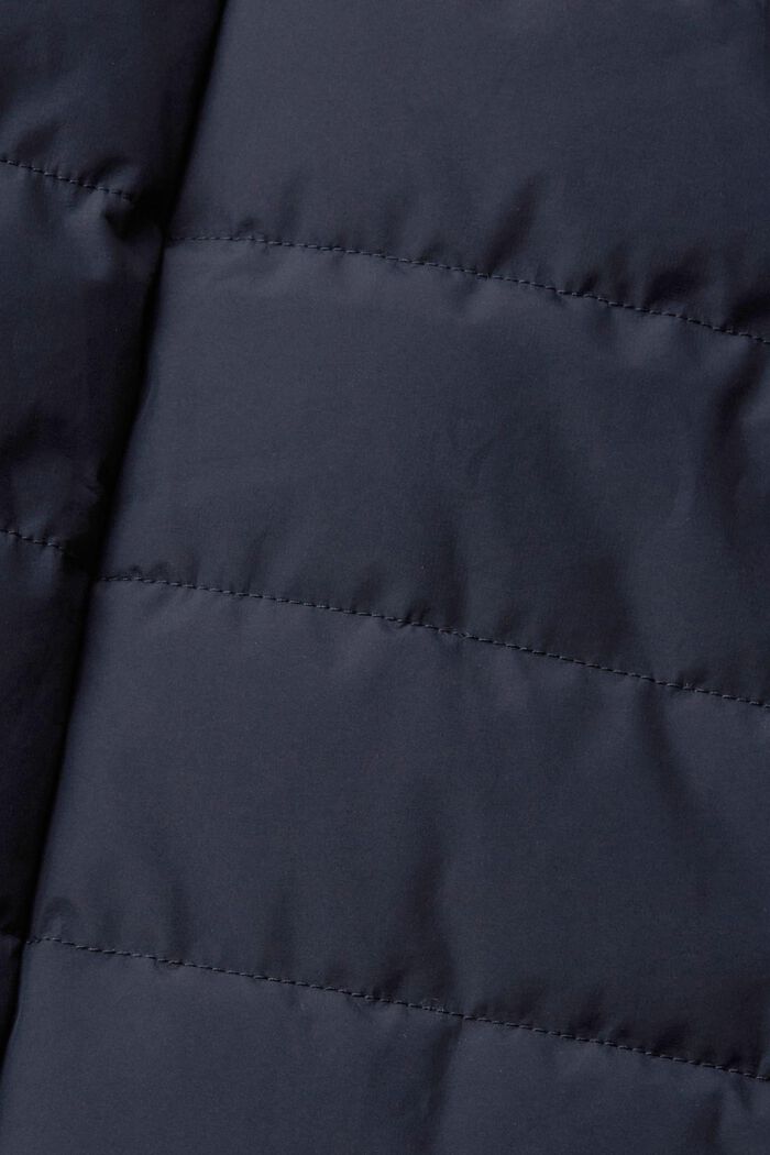 Quilted coat with lapel collar, NAVY, detail image number 1