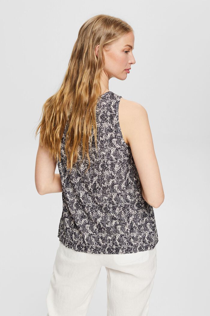 Patterned top with crinkle effect, OFF WHITE, detail image number 3