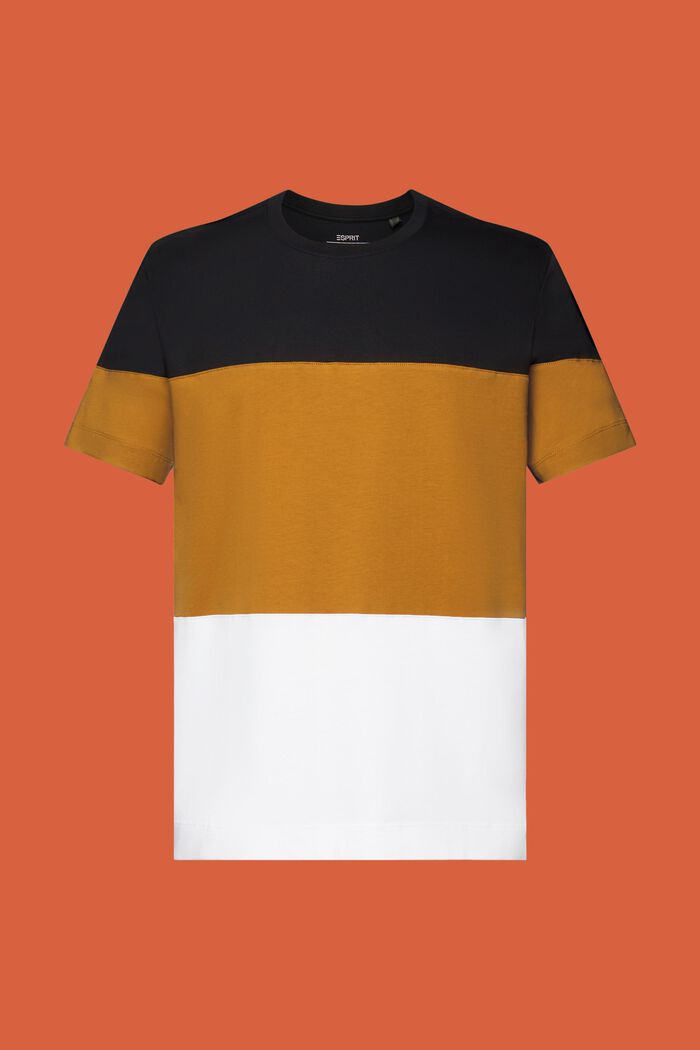 Colorblock t-shirt, 100% cotton, BLACK, detail image number 6