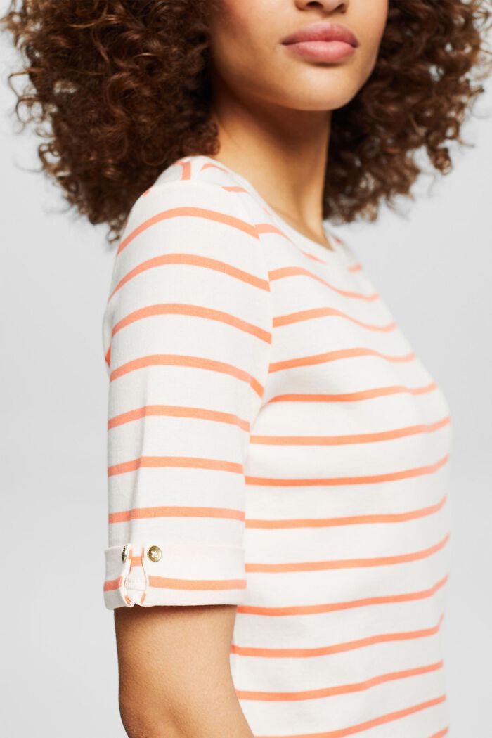Fashion stripe t-shirt, OFF WHITE, detail image number 2
