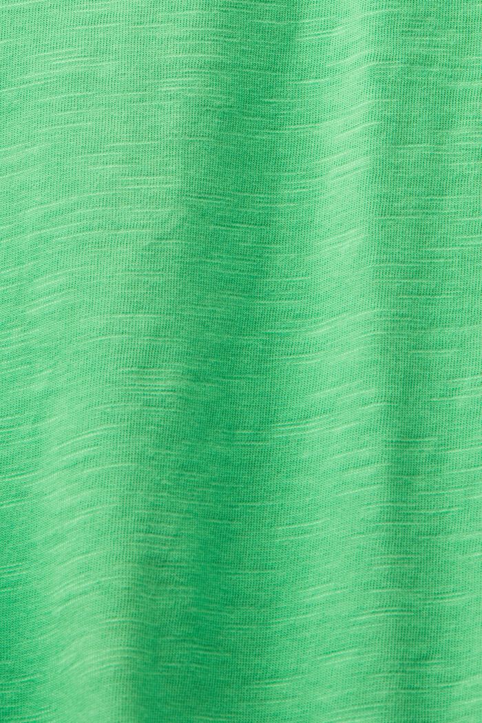 Slub cotton t-shirt, GREEN, detail image number 4