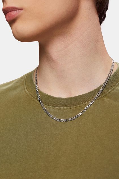 Link chain necklace, stainless steel