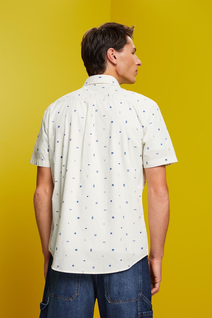 Patterned short sleeve shirt, 100% cotton, ICE, detail image number 3