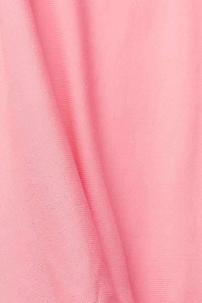 Blouse with a cup-shaped neckline, PINK FUCHSIA, detail image number 4