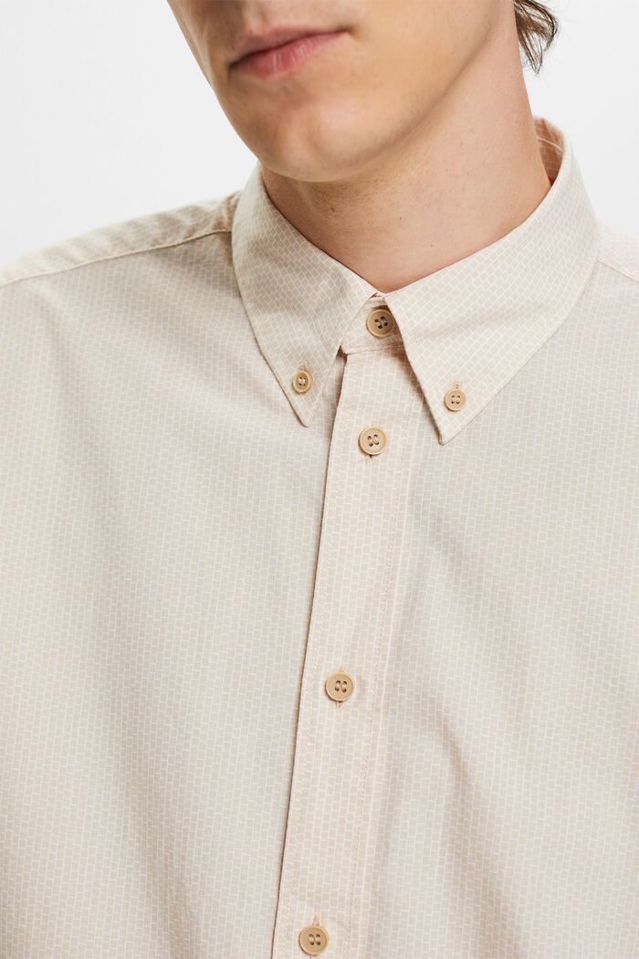 Cotton Poplin Shirt, SAND, detail image number 2