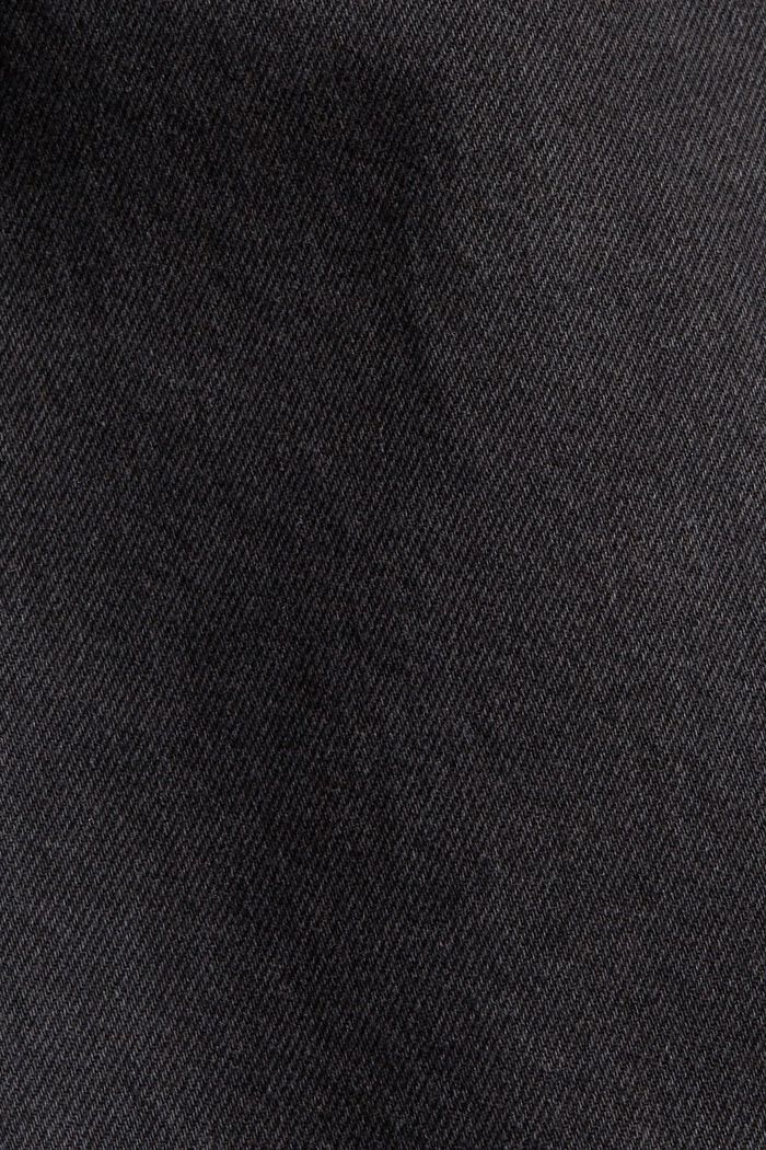 High-rise jeans with cropped leg, BLACK DARK WASHED, detail image number 4
