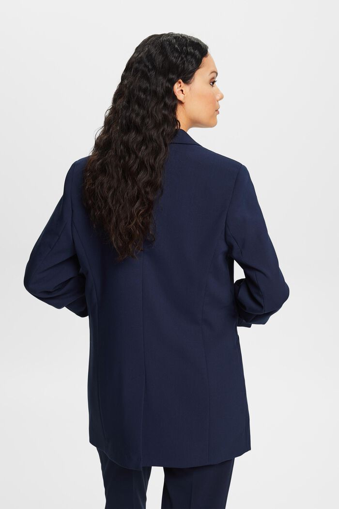 Blazer with draped sleeves, NAVY, detail image number 3