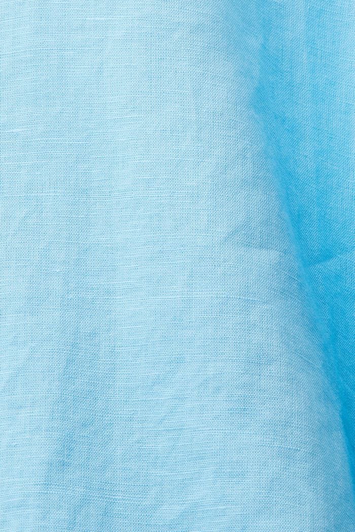 Linen-Cotton Shirt, LIGHT TURQUOISE, detail image number 5