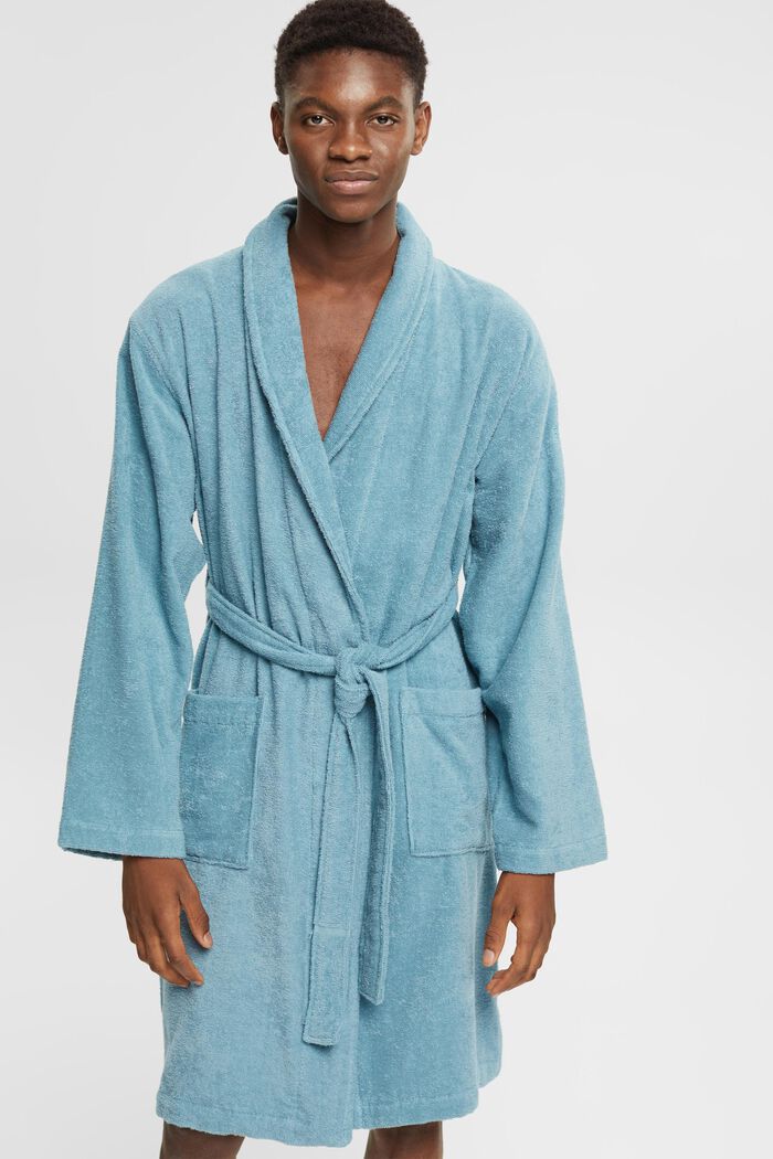 Unisex bathrobe, 100% cotton, COSMOS, detail image number 1