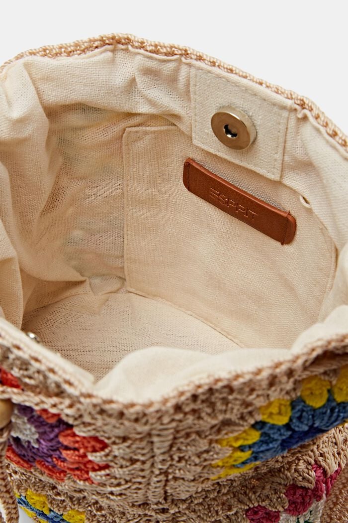 Crochet Crossbody Bag, SAND, detail image number 3