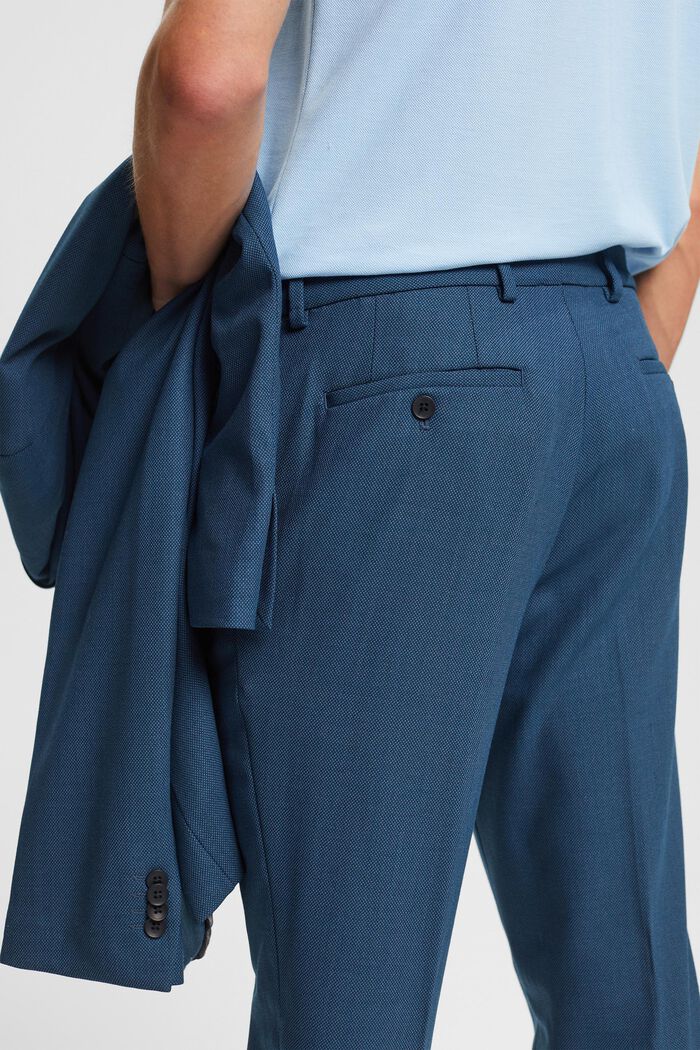 Mix & Match: Bird's eye suit trousers, BLUE, detail image number 2