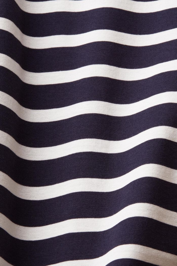 Striped sustainable cotton t-shirt, NAVY, detail image number 5