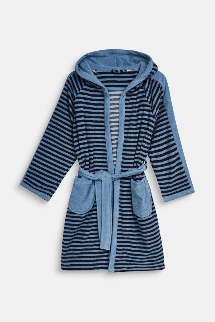 Children’s bathrobe with pointed cap, SKY BLUE, detail image number 0