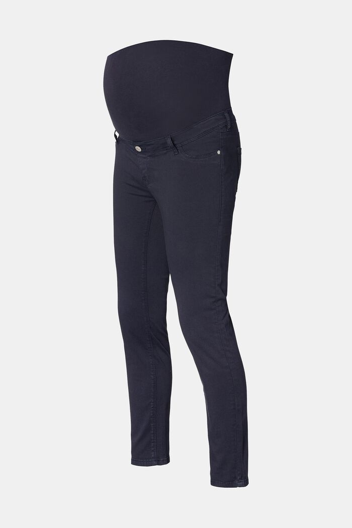 7/8 trousers with an over-bump waistband, NIGHT SKY BLUE, overview