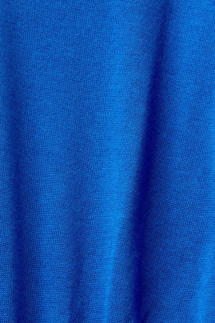 V-neck Sweater, BRIGHT BLUE, detail image number 5