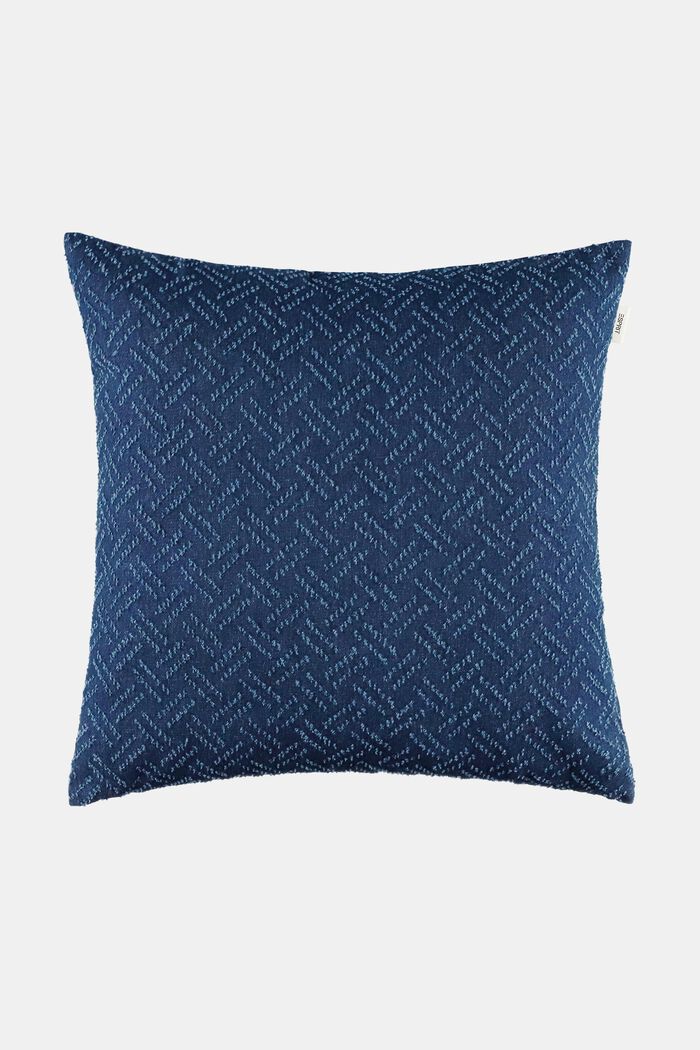 Textured Cushion Cover, NAVY, detail image number 0