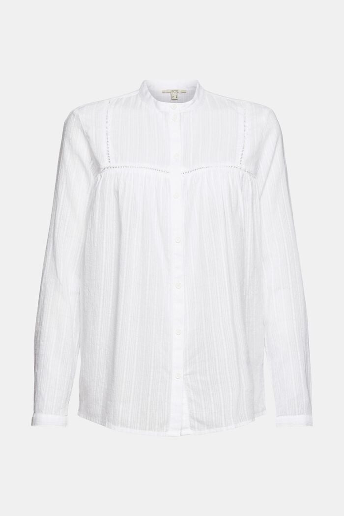Shirt blouse in 100% cotton
