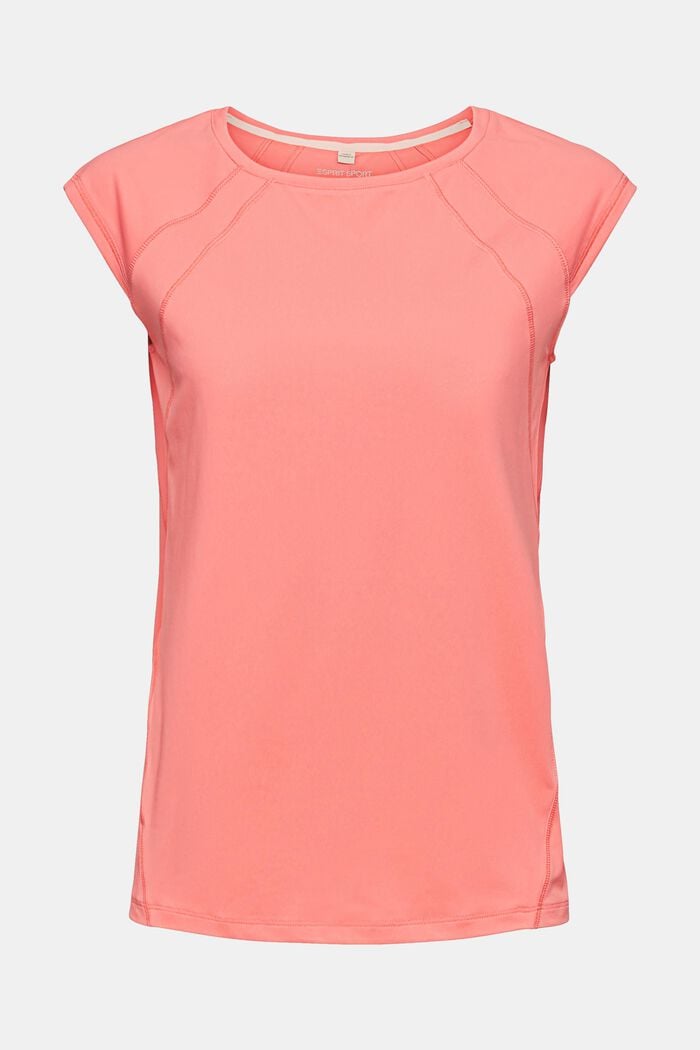 Made of recycled material: high-performance top with E-DRY technology, CORAL, detail image number 6