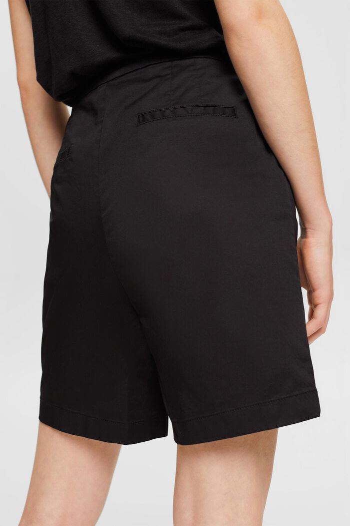 Bermuda shorts made of pima cotton, BLACK, detail image number 4