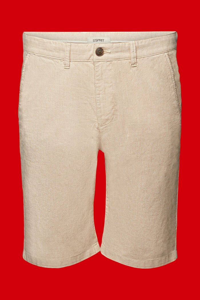 Two-tone chino shorts, LIGHT BEIGE, detail image number 7