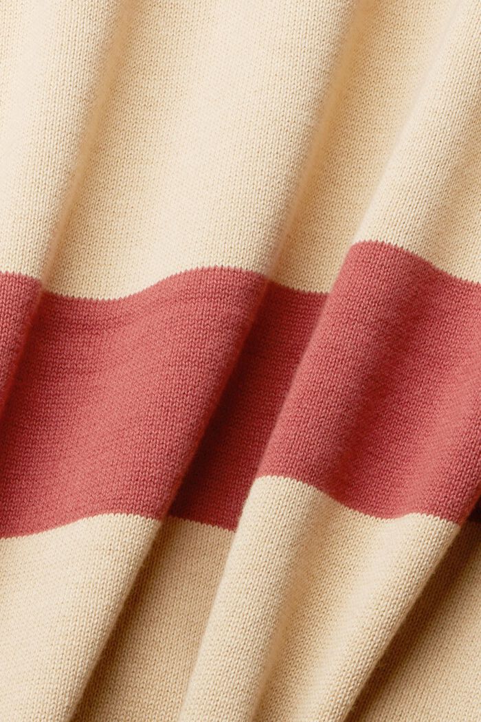 Polo neck jumper, 100% cotton, TERRACOTTA, detail image number 1