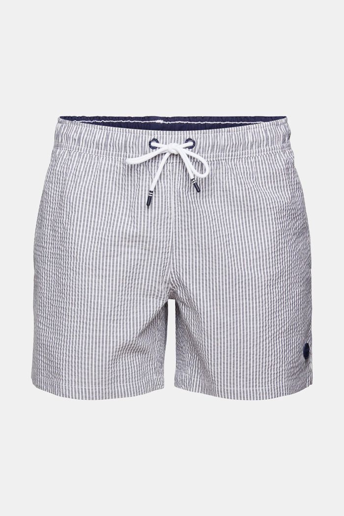 Striped swim shorts, NAVY, detail image number 3