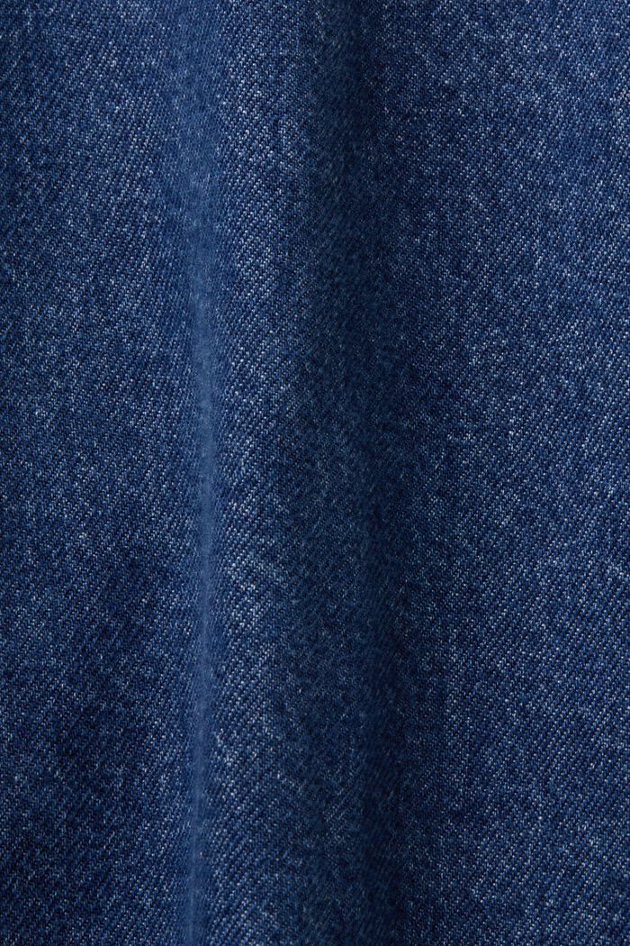 Oversized jeans jacket, 100% cotton, BLUE MEDIUM WASHED, detail image number 4