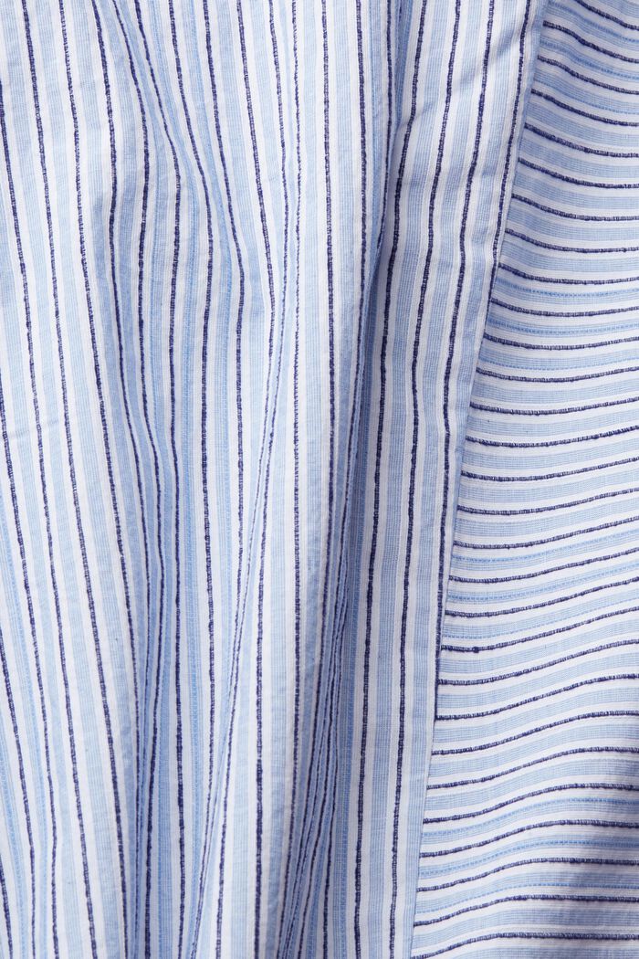 Blouse with textured stripes, OFF WHITE, detail image number 4