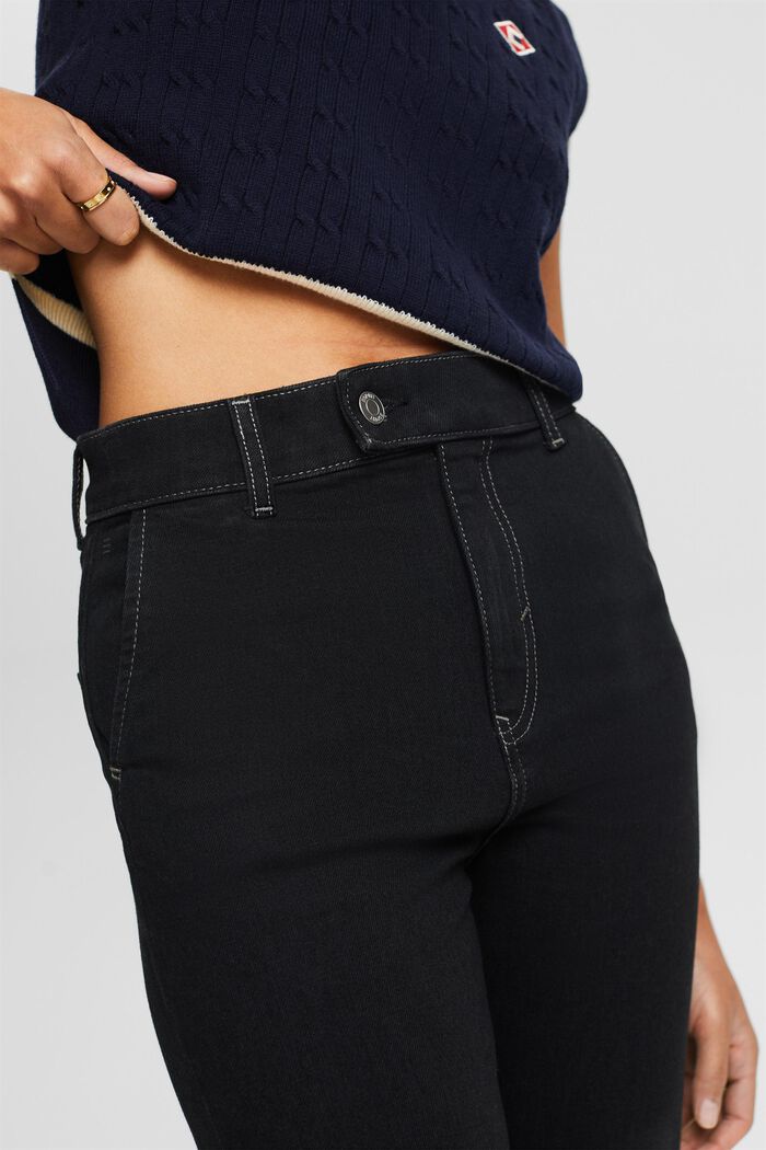 High-Rise Slim Jeans, BLACK RINSE, detail image number 2