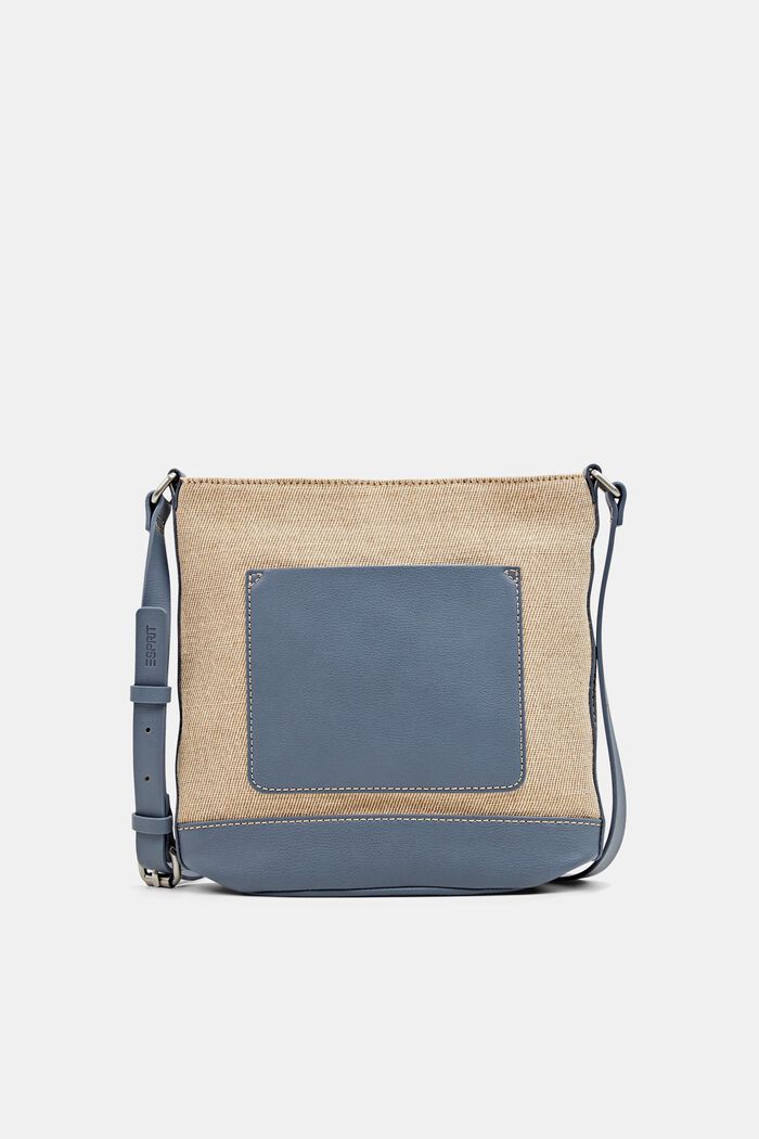 Bag made of blended linen, LIGHT BLUE, detail image number 1