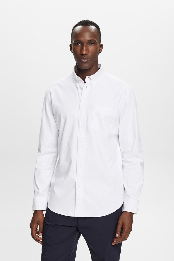 Twill Regular Fit Shirt, WHITE, detail image number 1